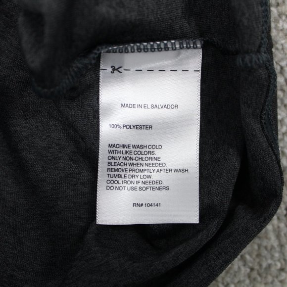 Reebok Vector Tee Shirt NWT Mens Large Gray Polyester S/S Pullover Crewneck - Picture 8 of 11